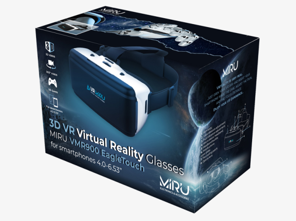 НАБОР 2в1 / Очки виртуальной реальности VMR900 Eagle Touch для смартфона 4-7"+ Контроллер для очков виртуальной реальности VMJ5000